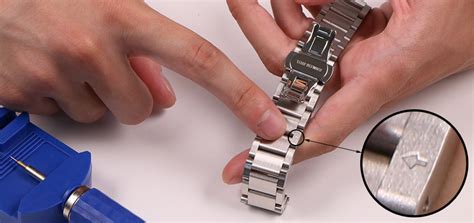 how do i take links out of a watch|taking links from watch strap.